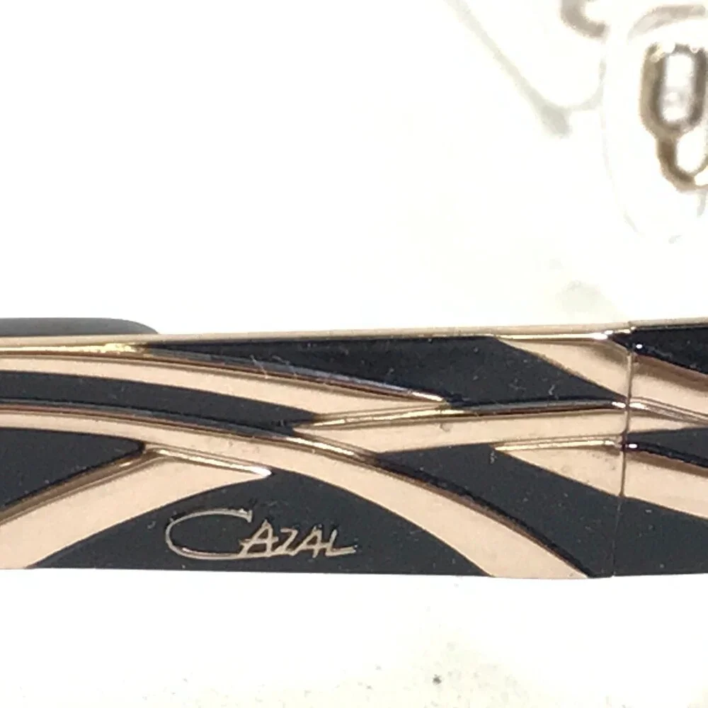 Cazal Eyeglasses Frames MOD.1055 COL.001 Brown Gold Rectangular 53-17-135